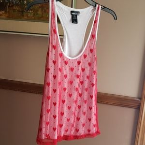 Wet Seal Valentine's Day Racerback Shirt, sz M